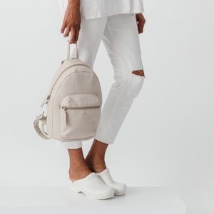 BAGGU Leather Backpack